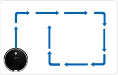 ILIFE ロボット掃除機A6ブラック レンタル] ILIFE A6 ロボット掃除機 ブラック - Rentio[レンティオ]