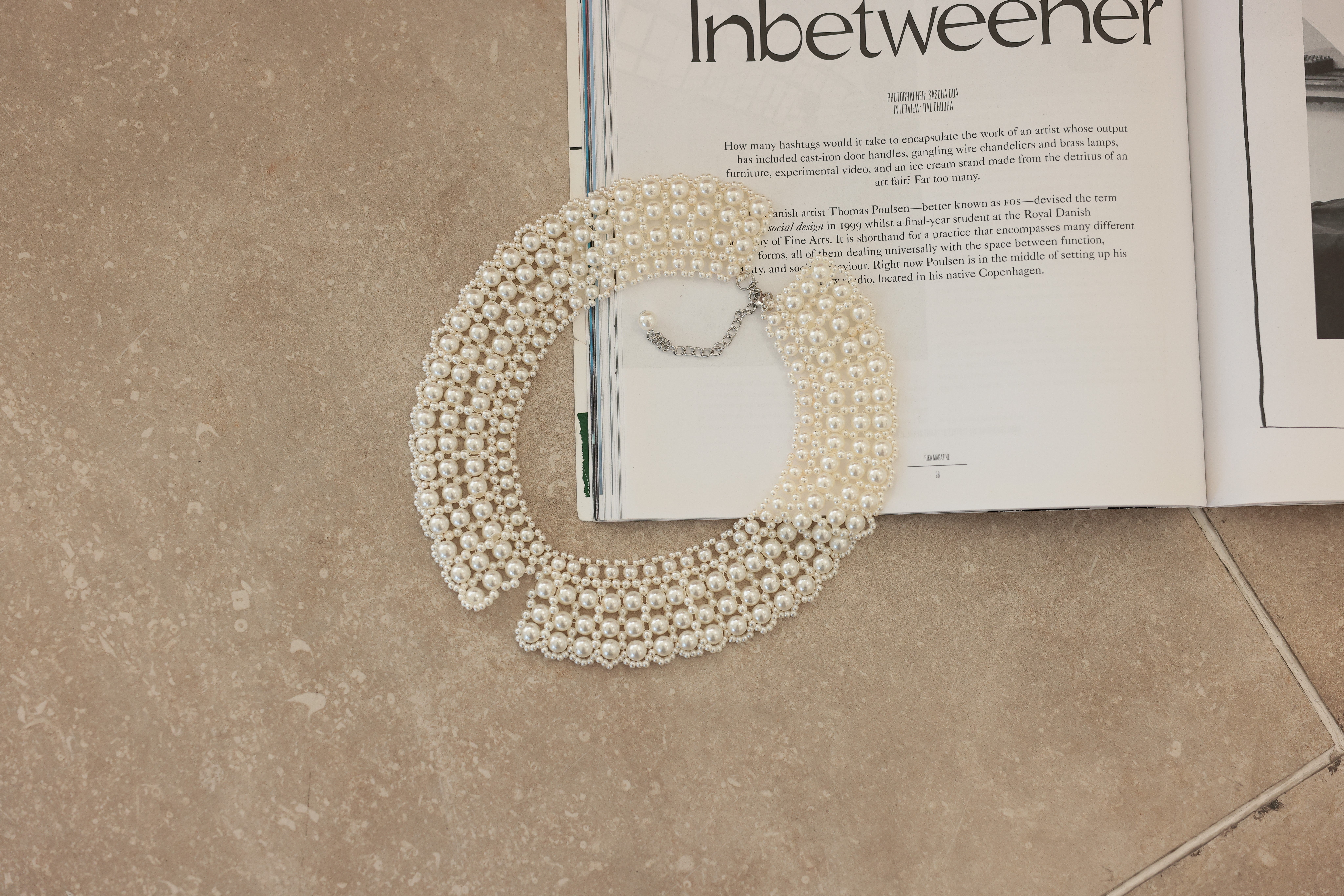 [レンタル] アートマリー つけ襟パールネックレス ホワイト