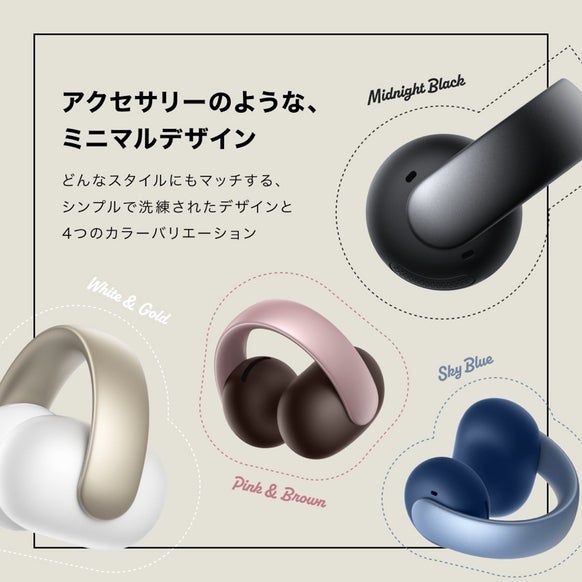 [レンタル] Anker Soundcore AeroClip オープンイヤー型ワイヤレスイヤホン - 5