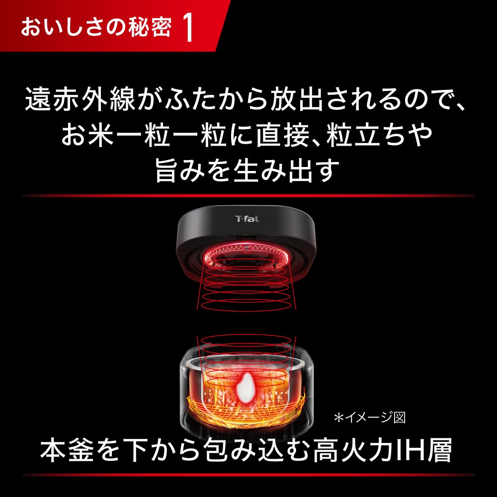 [レンタル] ティファール The Rice ザ・ライス 遠赤外線IH炊飯器 - 6