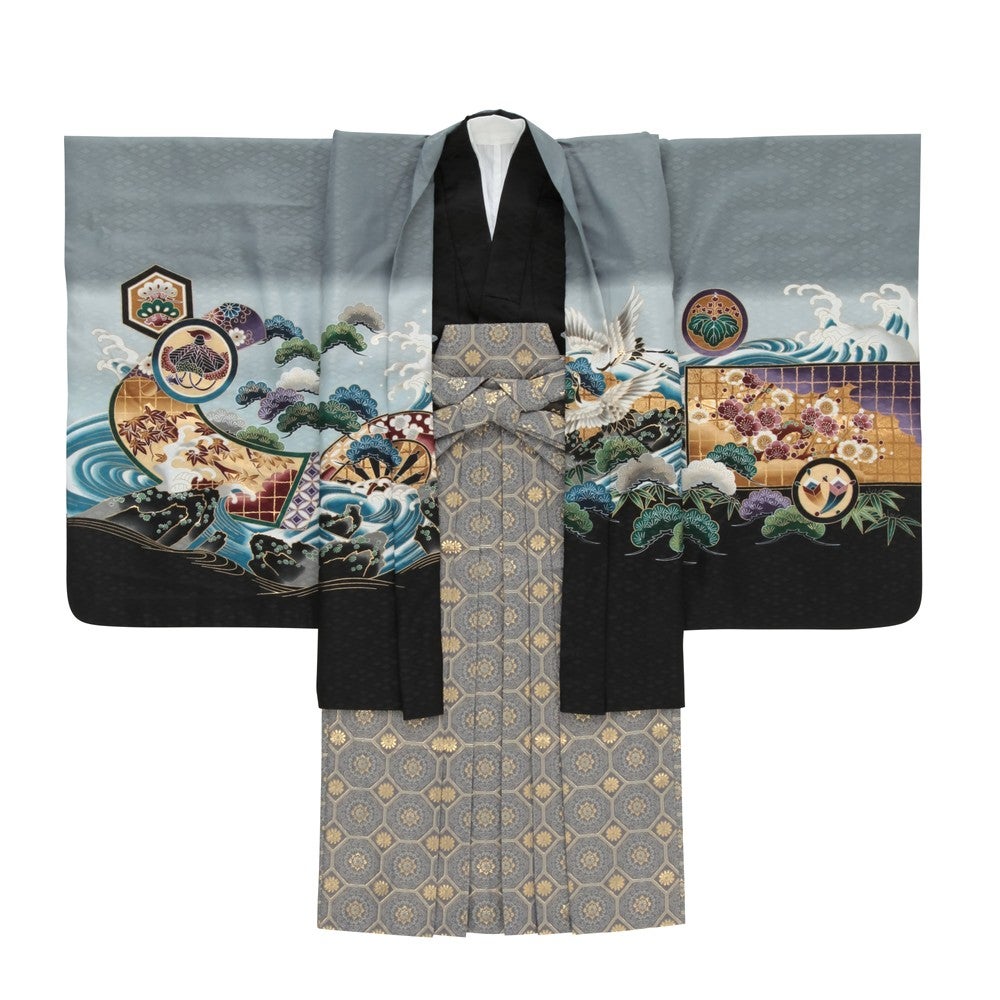 [レンタル] 七五三/節句 袴セット 5歳 男の子 兜 艶やかの宅配レンタル - 4