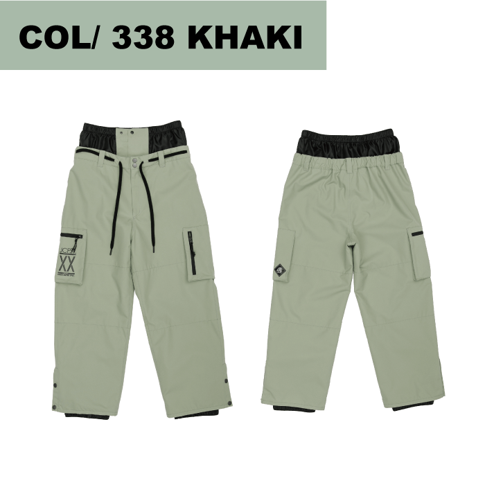 [レンタル] 【XLサイズ】オンヨネ(ONYONE) 男女兼用 スノーボードウェア 上下セット OUTER JACKET JFJ96200 BLACK / OUTER PANTS JFP96800 KHAKIの宅配レンタル - 3