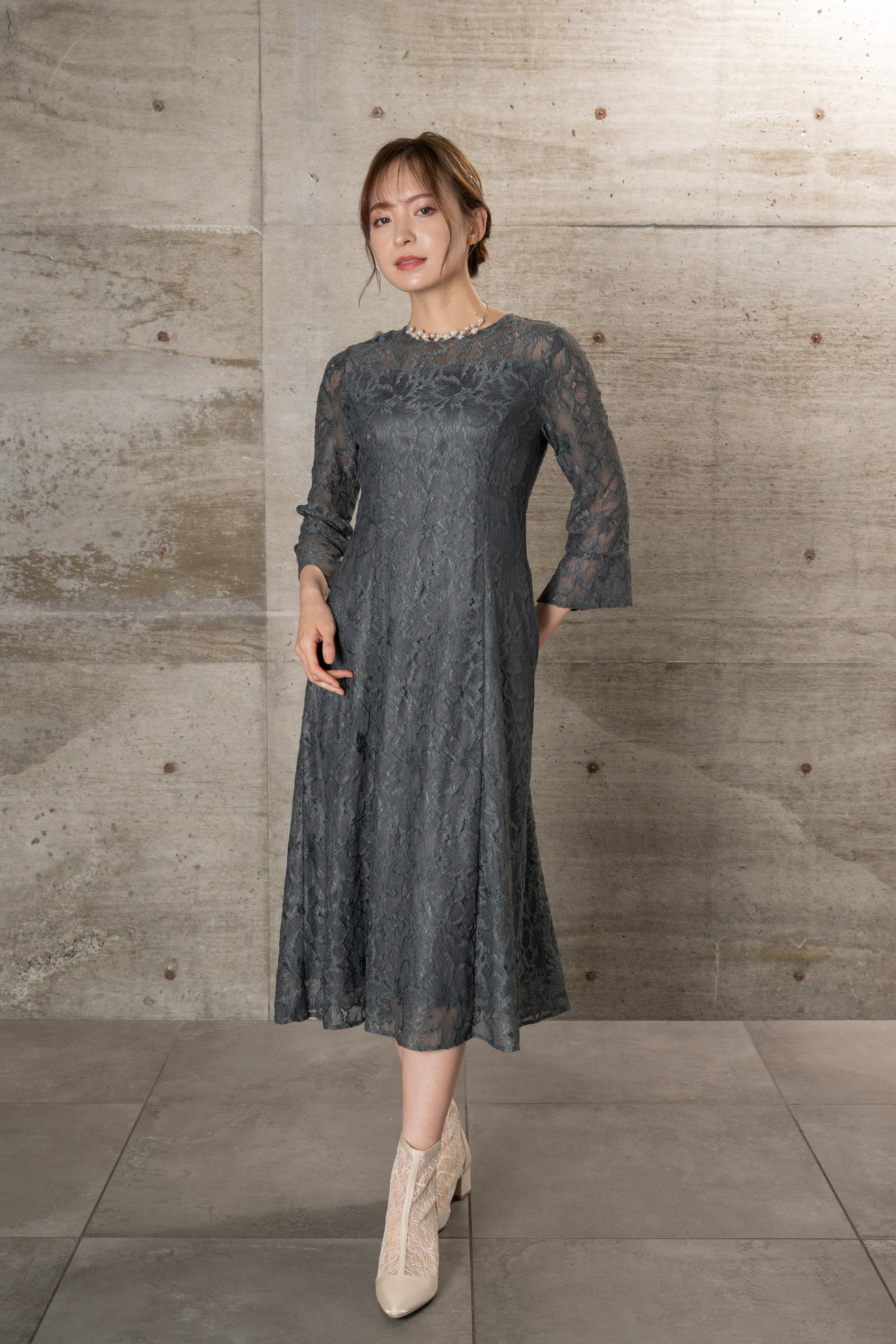 [レンタル] BELINDA DE CAPRIS レースベルスリーブワンピース ワンピースドレスの宅配レンタル - 10