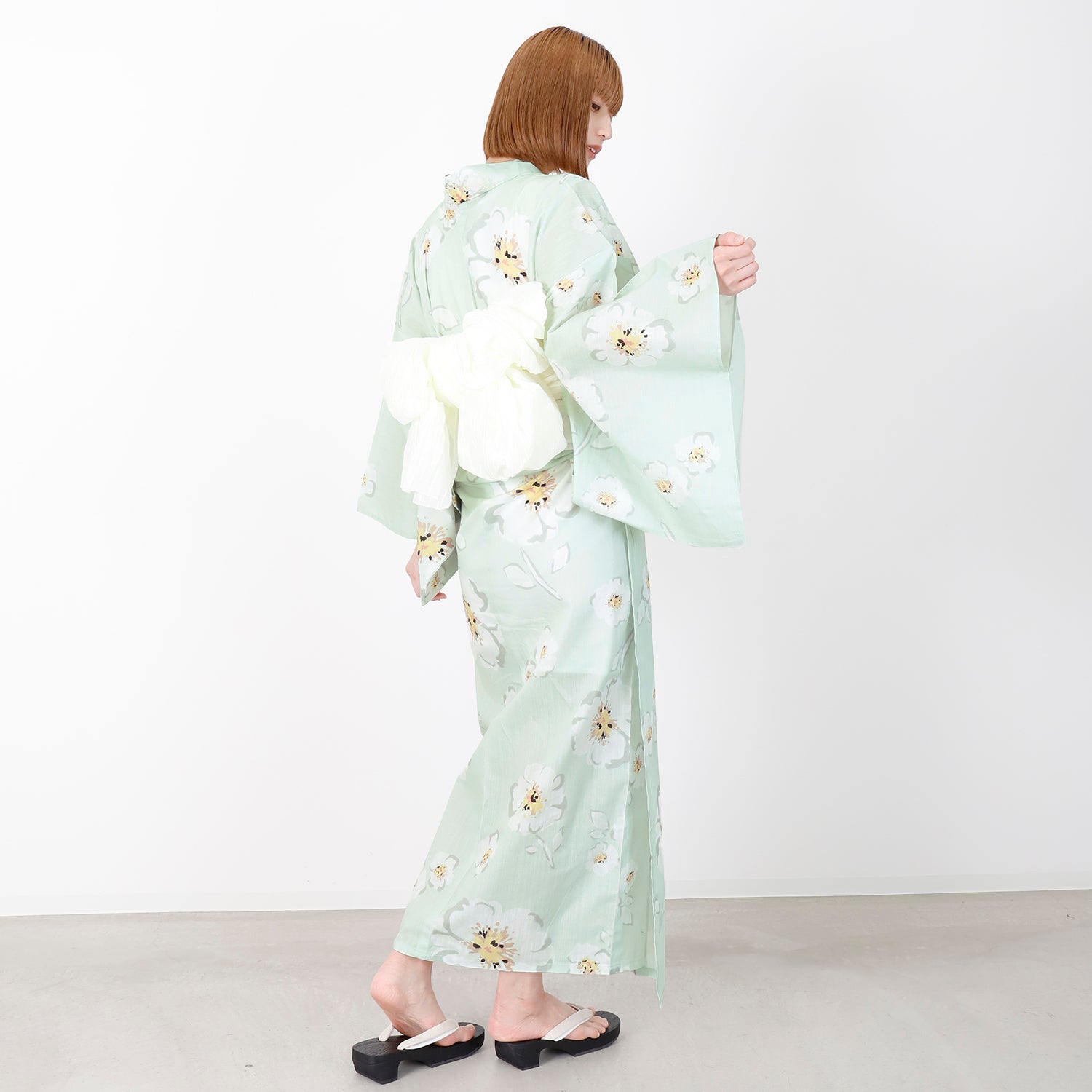 [レンタル] [2025新作]SION レディース浴衣 花柄 フリーサイズの宅配レンタル - 5