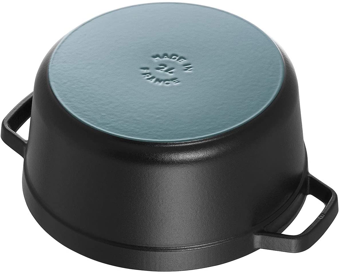 [レンタル] STAUB ストウブ ピコ ココット ラウンド ブラック 20cm ホーロー鍋 IH対応 40509-487 - 4