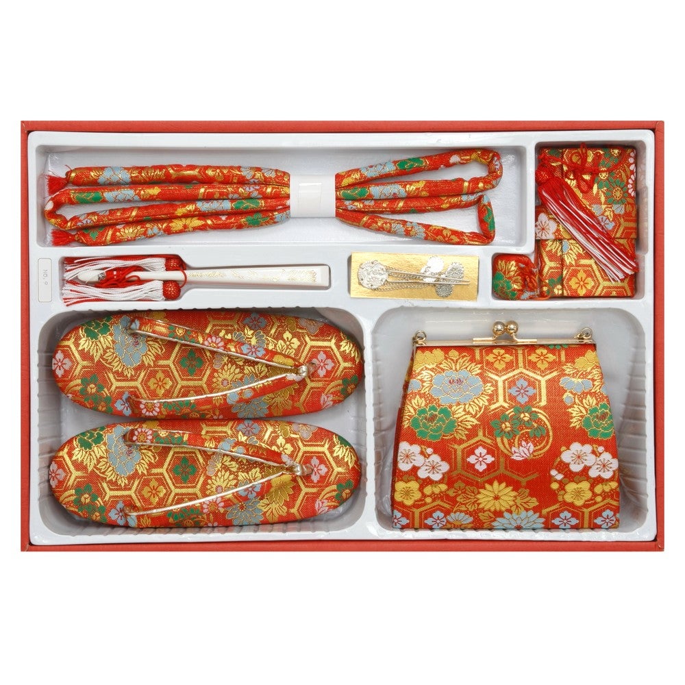 [レンタル] 七五三/節句 着物セット 7歳 女の子 美麗 蝶の宅配レンタル - 3