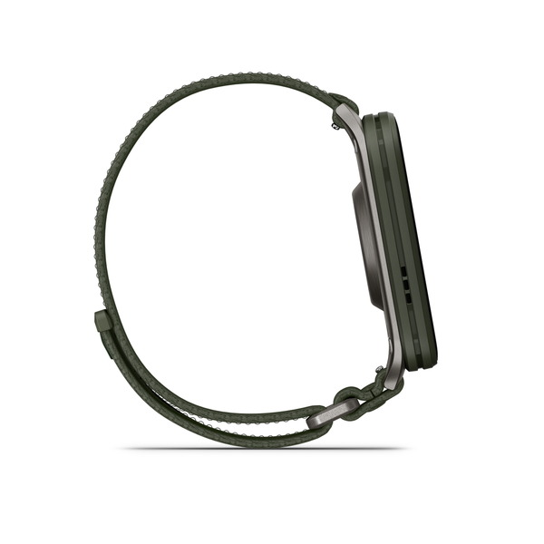 ガーミン(GARMIN) Venu X1 フィットネスGPSウォッチ モス バンドと側面 - 4
