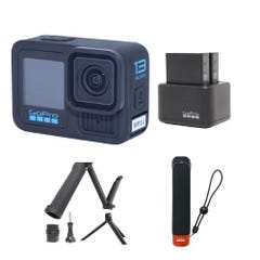 GoPro HERO13 Black ダイビング＆シュノーケリング4点セット (カメラアーム・ハンドラー・予備バッテリー付きチャージャー・防水ハウジング)