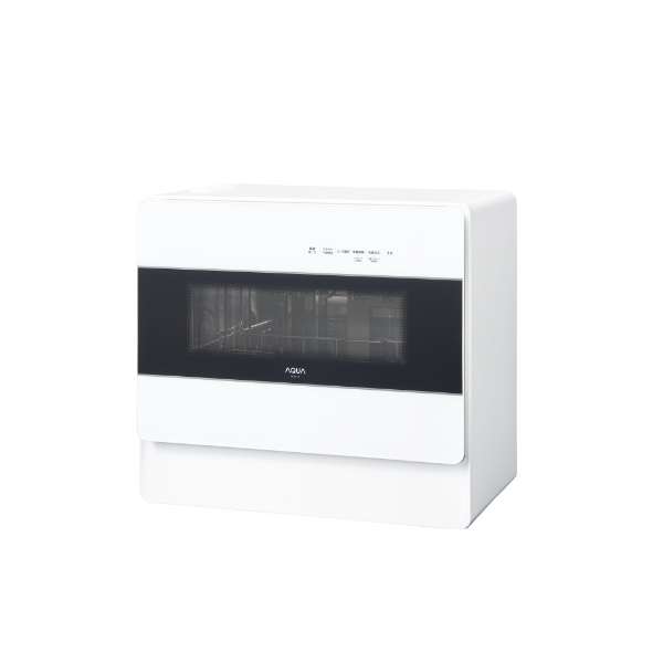 [レンタル] [～食器40点]アクア 食器洗い乾燥機 ADW-L4 ホワイト 分岐水栓対応 5人分 - 2