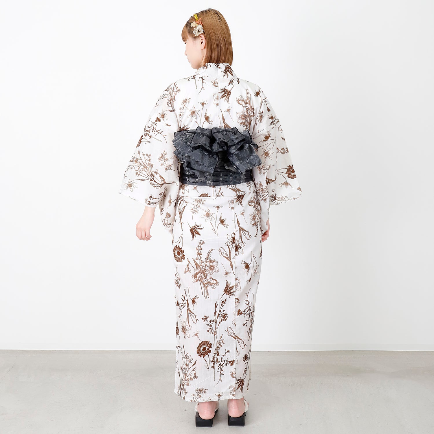 [レンタル] [2025新作]SION レディース浴衣 花柄 フリーサイズの宅配レンタル - 5