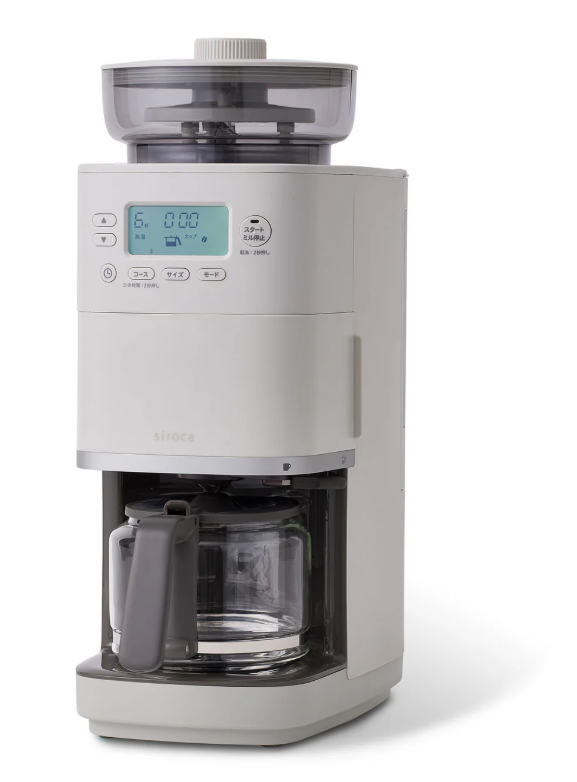 シロカ(siroca) コーン式全自動コーヒーメーカー「カフェばこPRO」CM-6C271