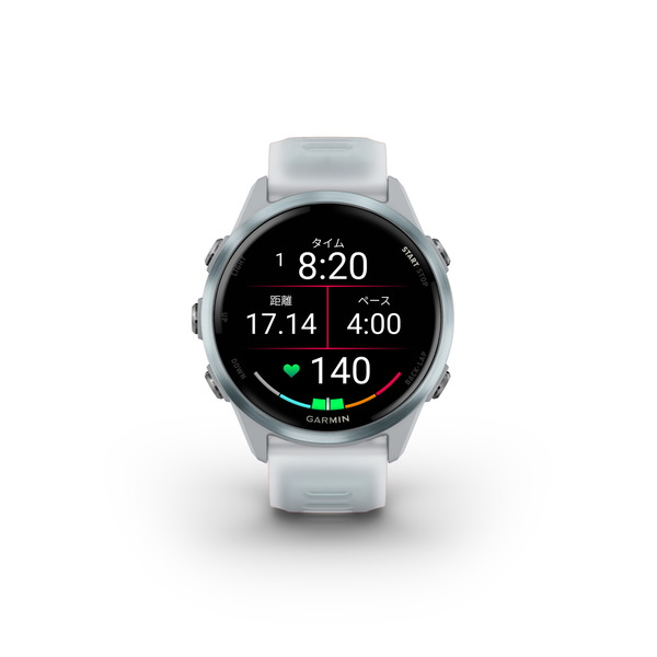 ガーミン(GARMIN) Forerunner 570 42mm ランニングGPSウォッチ ホワイト 正面 - 5