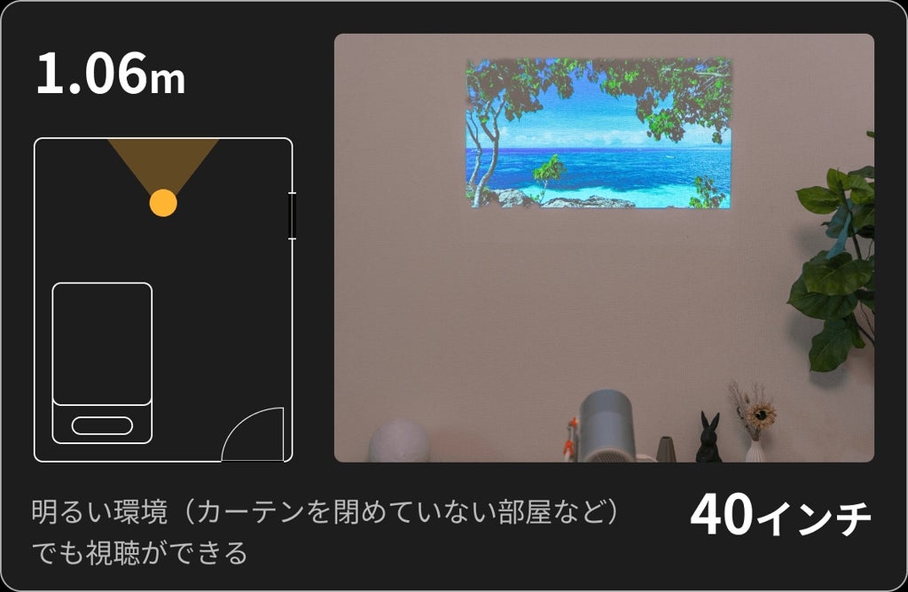 [レンタル] Aladdin Poca Laser モバイルプロジェクター - 8