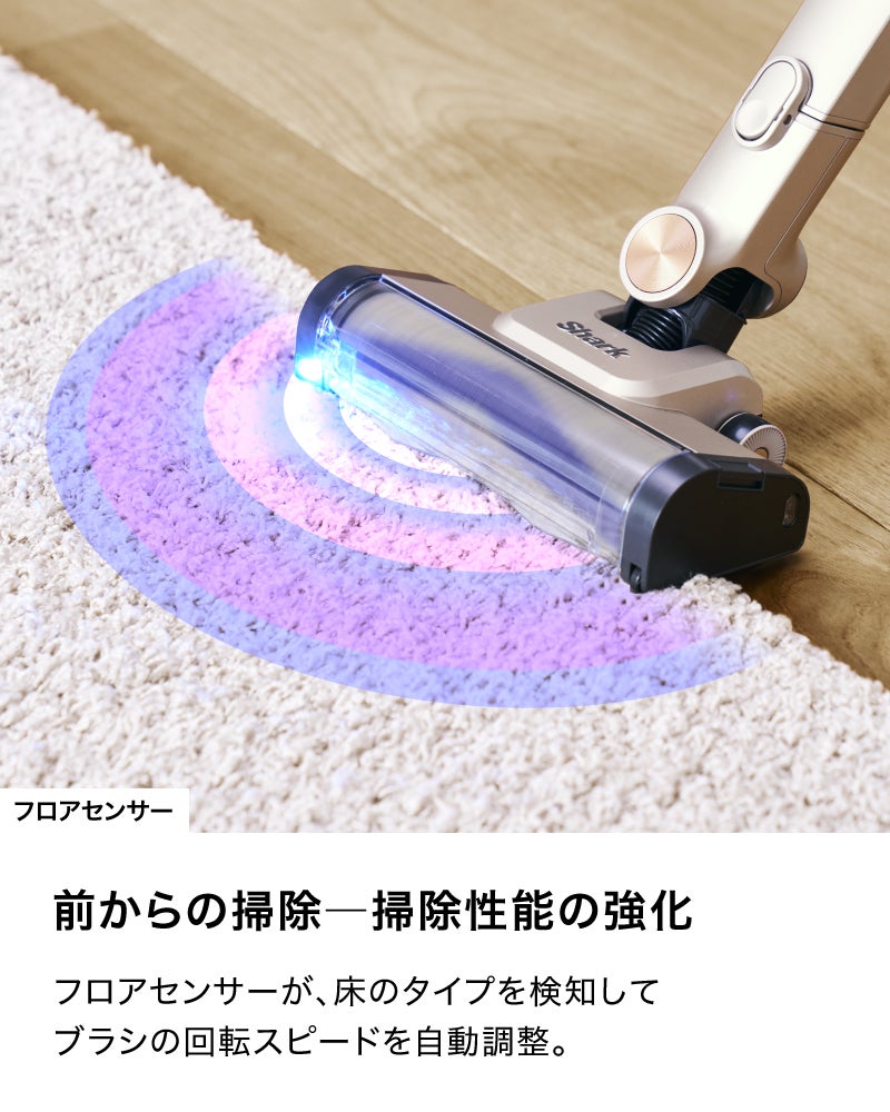 [レンタル] Shark PowerClean 360 コードレススティッククリーナー IW4171J ライトコッパー - 8