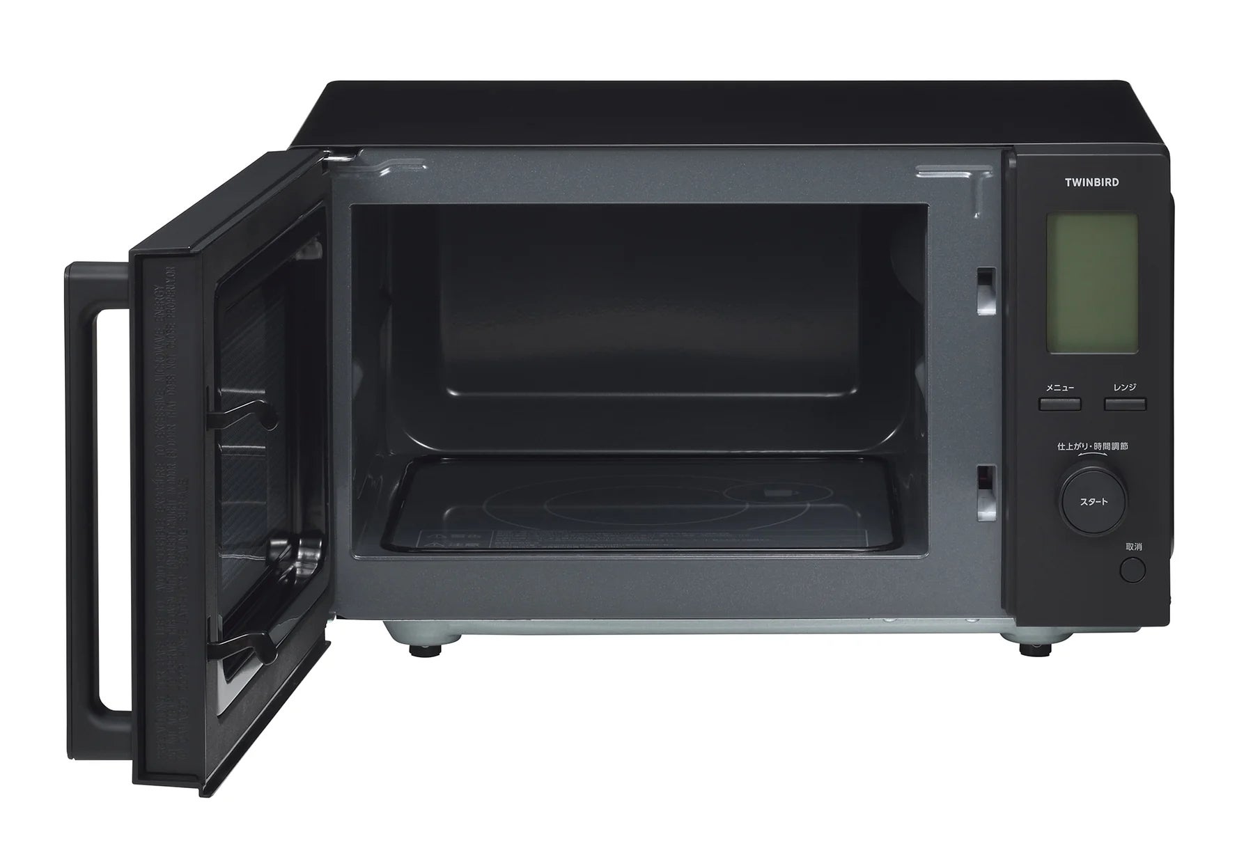 [レンタル] [18L]ツインバード センサー付フラット電子レンジ DR-F282 ブラック - 4