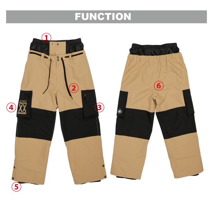 [レンタル] 【XLサイズ】オンヨネ(ONYONE) 男女兼用 スノーボードウェア 上下セット OUTER JACKET JFJ96200 GRAY / OUTER PANTS JFP96800 BLACKの宅配レンタル - 9