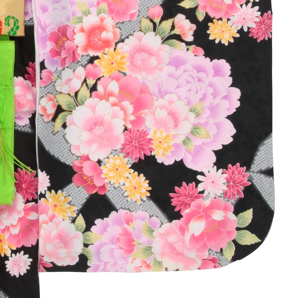 [レンタル] 七五三/節句 着物セット 7歳女の子 大牡丹の宅配レンタル - 2