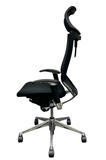 [レンタル] オカムラ バロン エクストラハイバック 可動肘 ブラック ポリッシュ CP81BR-FDF1 オフィスチェア - 3