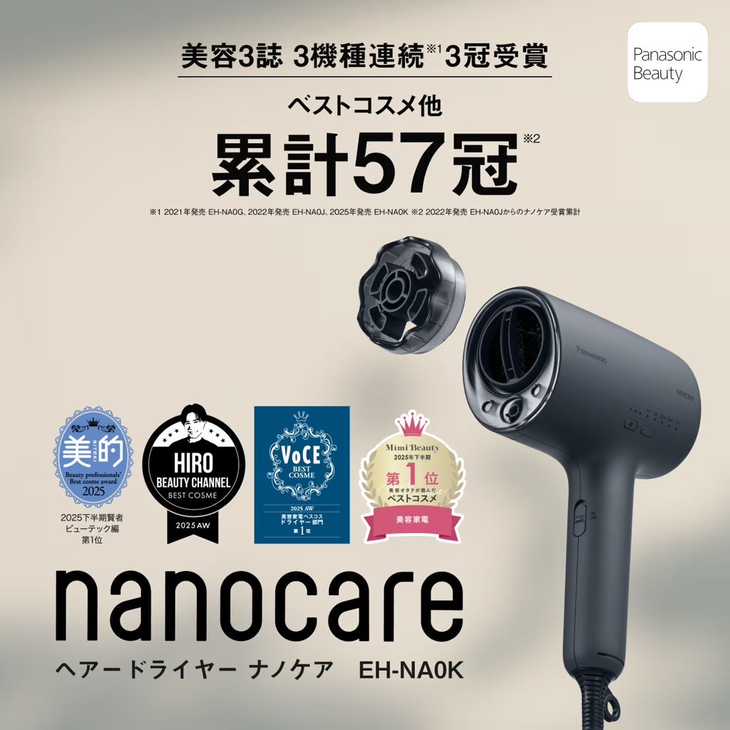 [レンタル] パナソニック ヘアードライヤー ナノケア EH-NA0K - 10