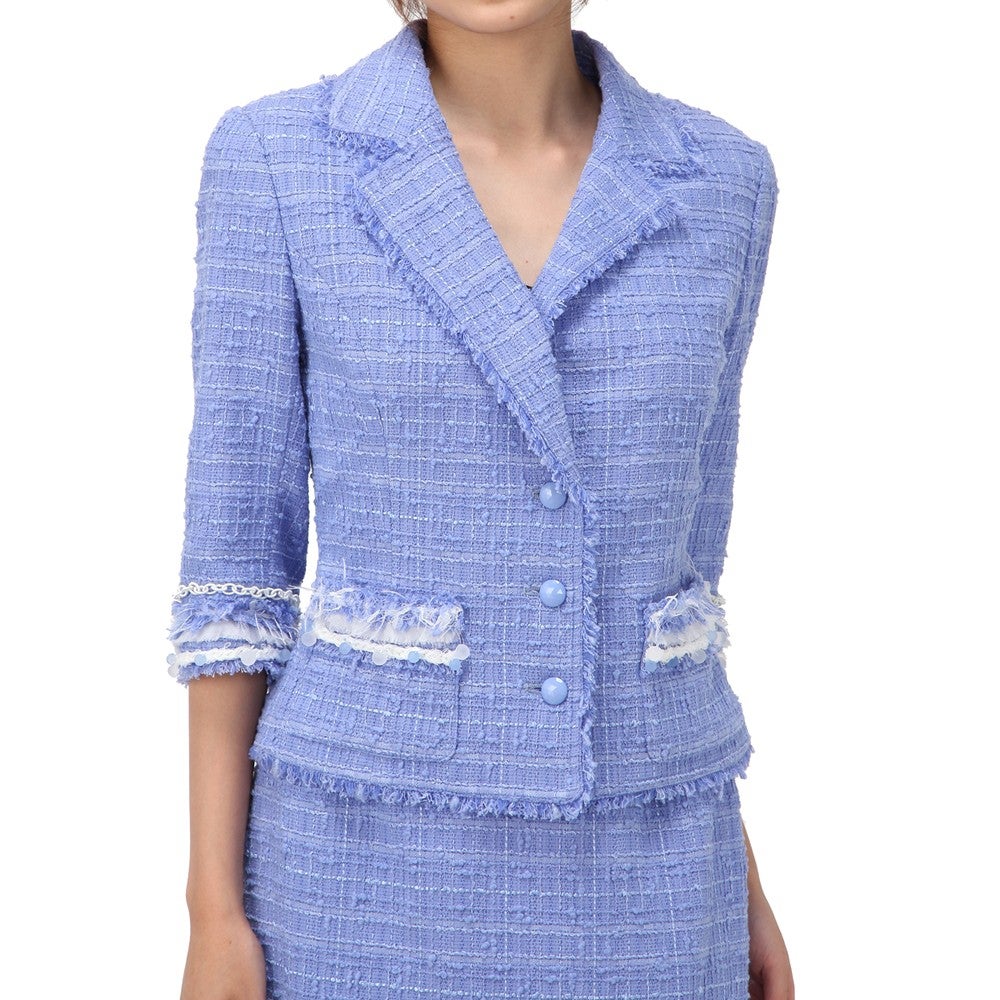 [レンタル] ルネ セレモニースーツ2点セット(ジャケット+スカート) ベージュ / ブルー / グレー / ホワイト / オレンジ / ネイビー / ピンクの宅配レンタル - 8