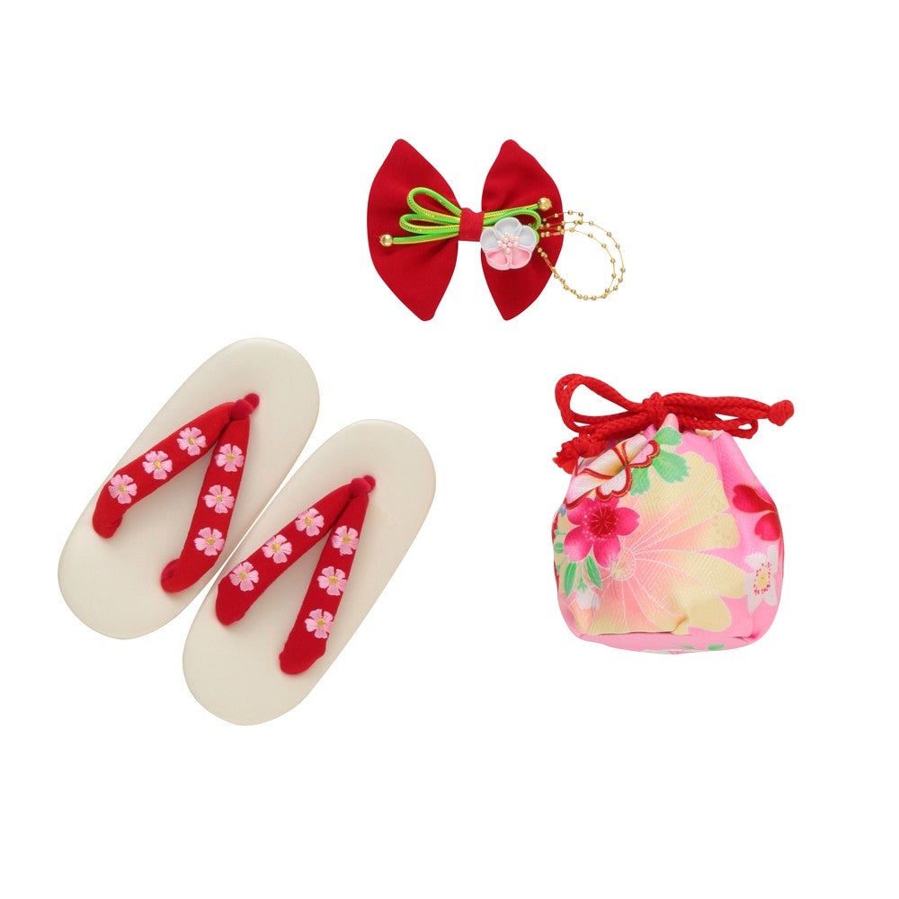 [レンタル] 七五三/節句 被布セット 3歳女の子 お花柄 可憐の宅配レンタル - 4