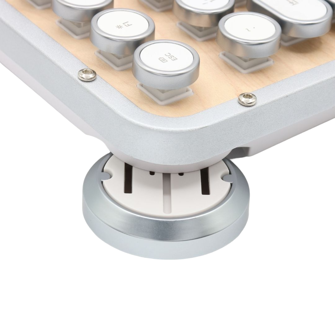 [レンタル] AZIO レトロクラシック・コンパクトキーボード MK-RCK-W-02-JP［Bluetooth・USB /有線・ワイヤレス］ - 2