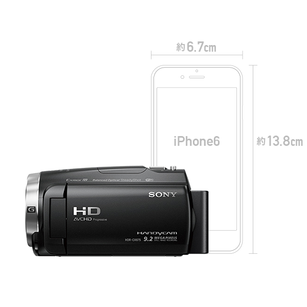 [レンタル] ソニー ビデオカメラ HDR-CX675 ブラウン ＆ 三脚 EX-440 セット - 3