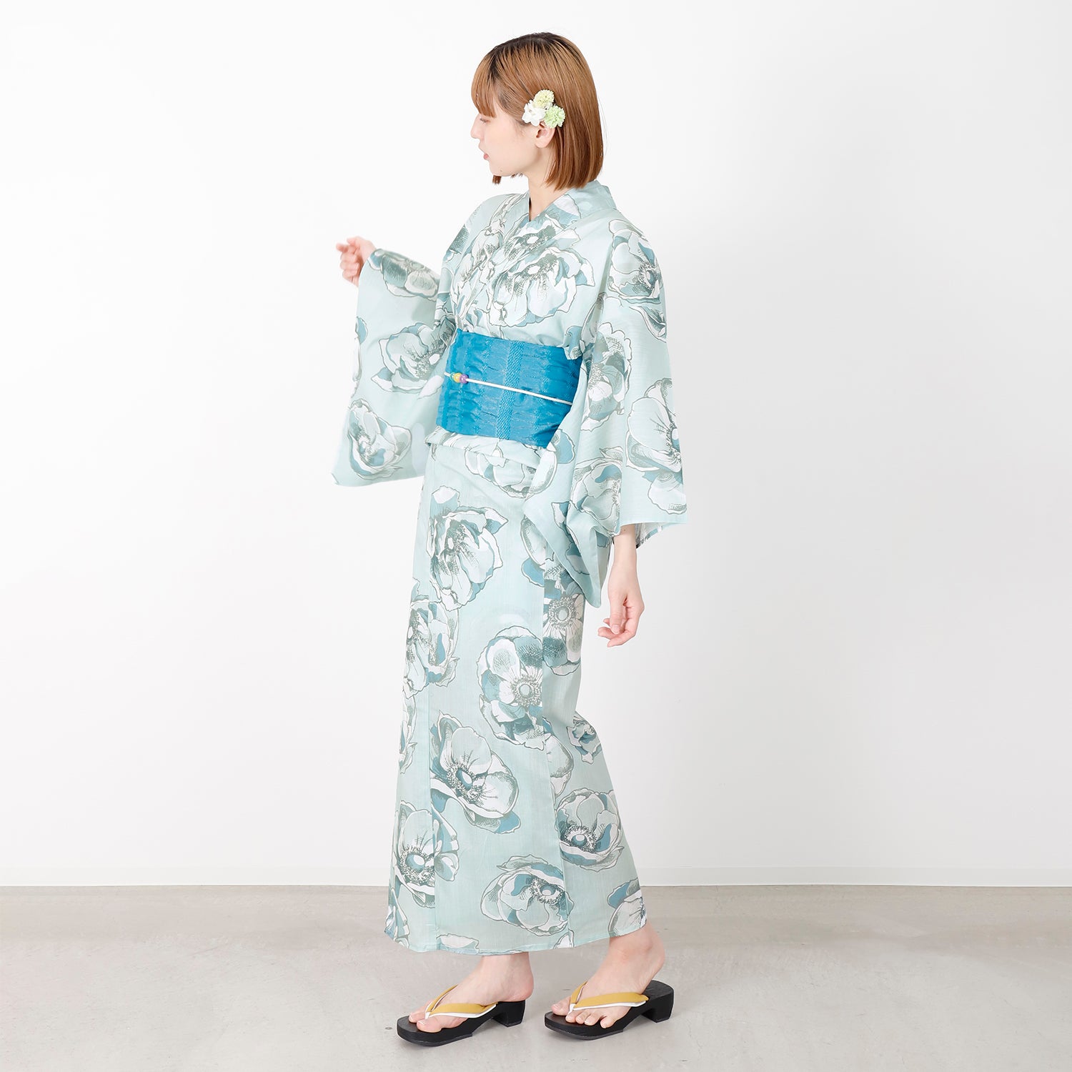 [レンタル] [2025新作]SION レディース浴衣 椿 フリーサイズの宅配レンタル - 4