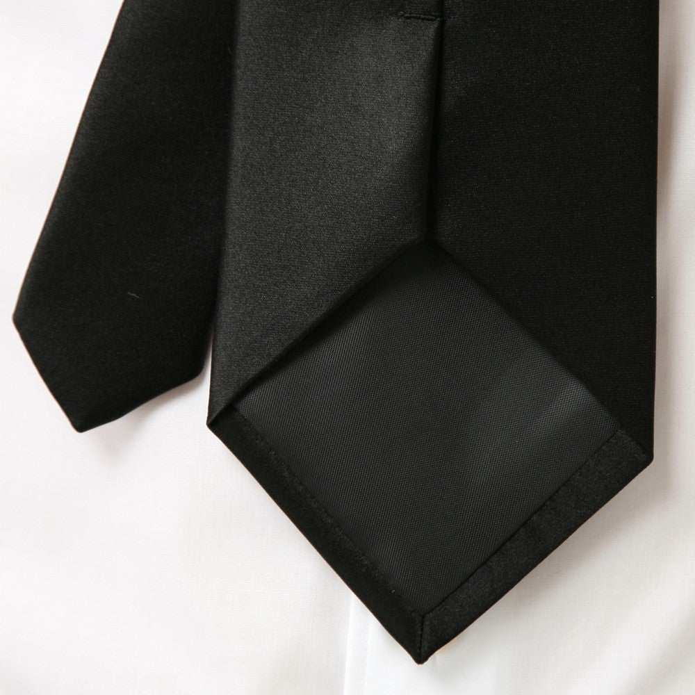 [レンタル] メンズネクタイ フォーマルブラック 無地の宅配レンタル - 4
