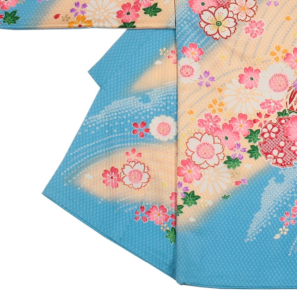 [レンタル] 女の子 お宮参り 産着レンタル6点フルセット 正絹 扇形 疋田の宅配レンタル - 2