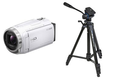 ソニー ビデオカメラ HDR-CX680 + 三脚 GX6400 Video セット