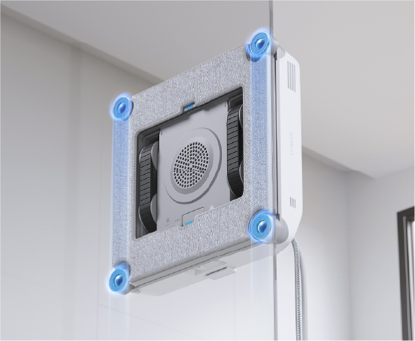 ECOVACS 窓掃除ロボット WINBOT mini2 背面 クリーニングパッドと吸着構造 - 12