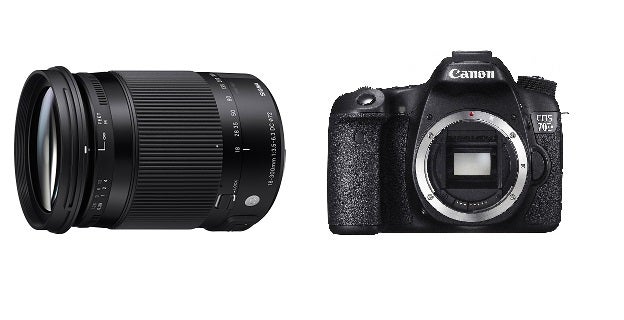 CANON EOS 70Dとシグマの便利ズームレンズ(18-300mm)のセット 一眼レフ