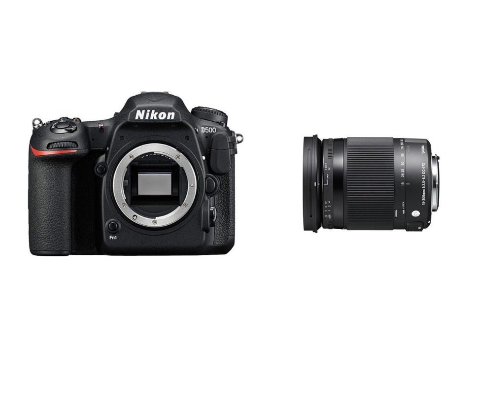 ニコン D500とシグマの便利ズームレンズ(18-300mm)セット 一眼レフ