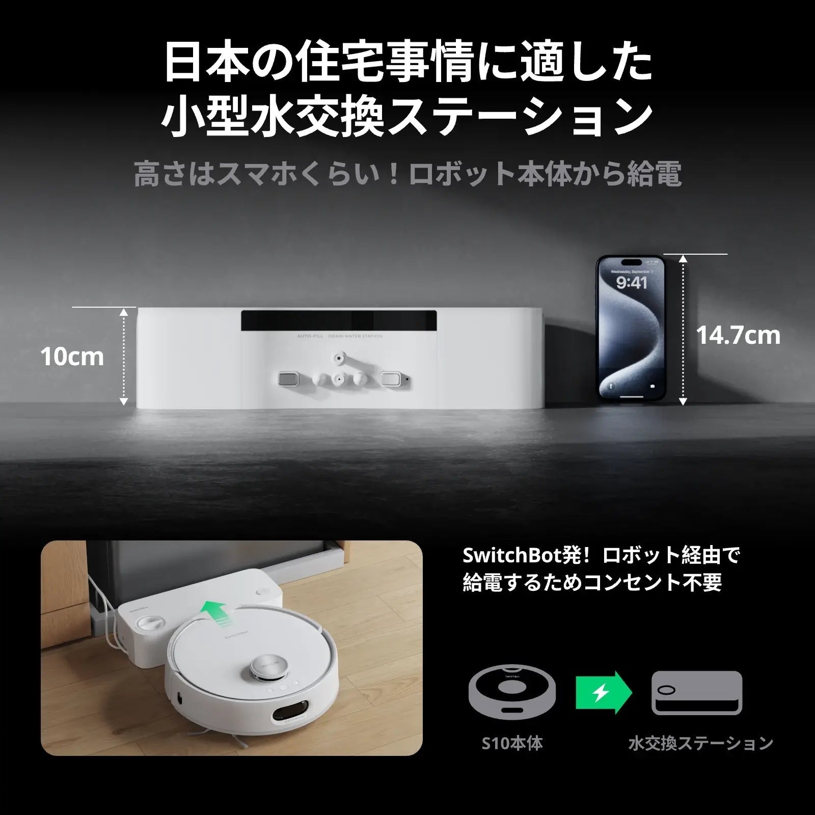 [レンタル] SwitchBot（スイッチボット）お掃除ロボット S10 - 5