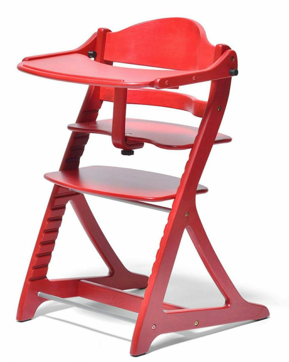 [レンタル] 大和屋 すくすくチェア プラス テーブル付 レッド