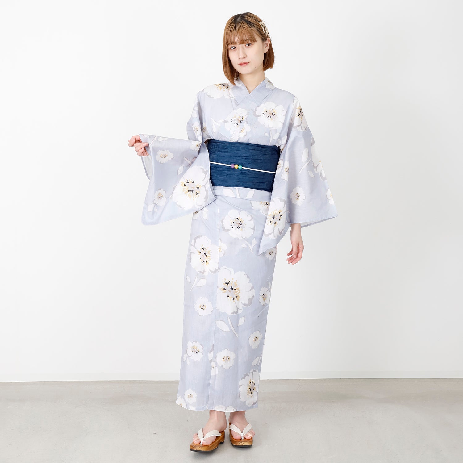 [レンタル] [2025新作]SION レディース浴衣 花柄 フリーサイズの宅配レンタル - 3