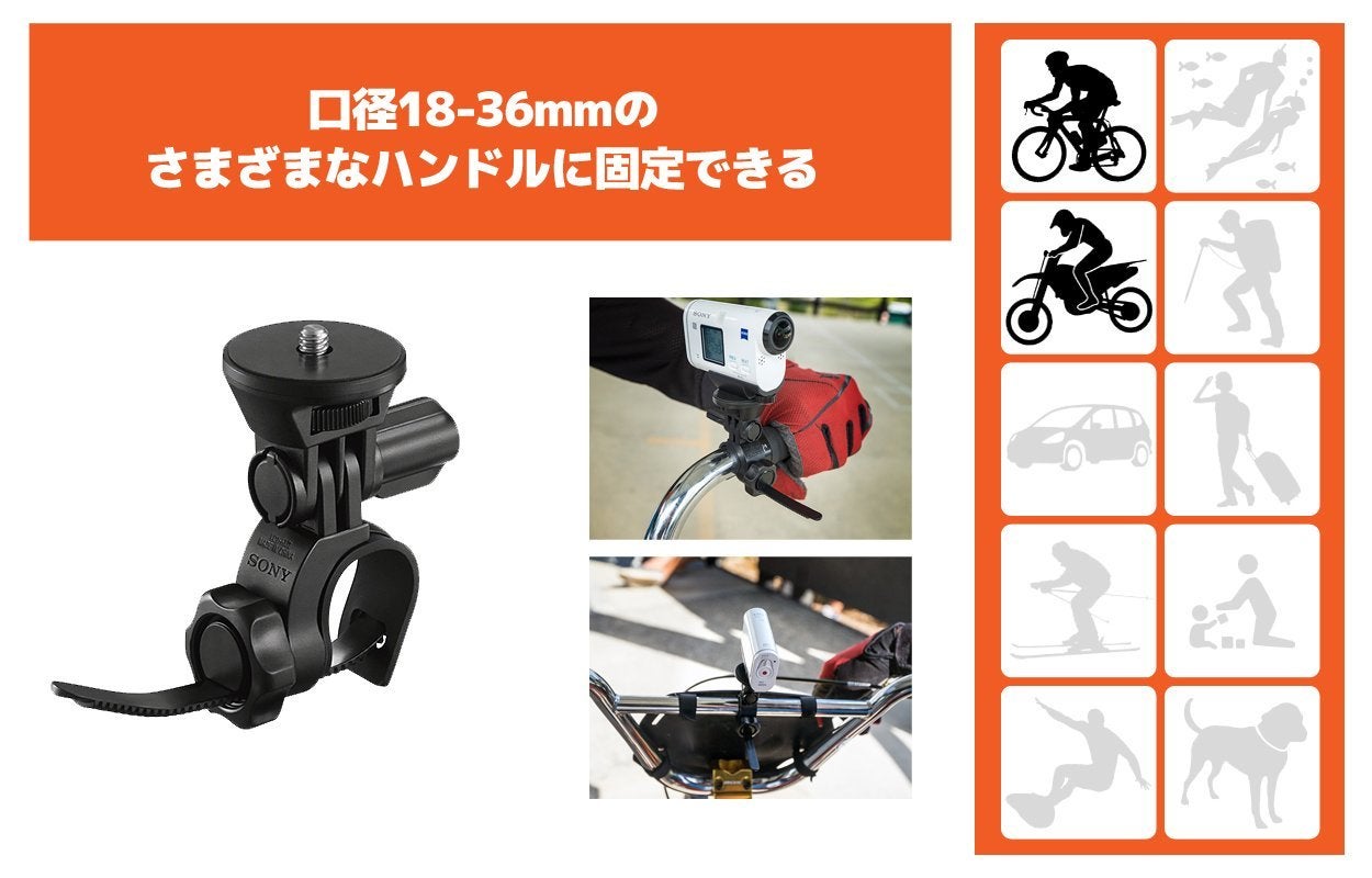 [レンタル] ソニー ハンドルバーマウント(アクションカメラマウント) VCT-HM2 - 3