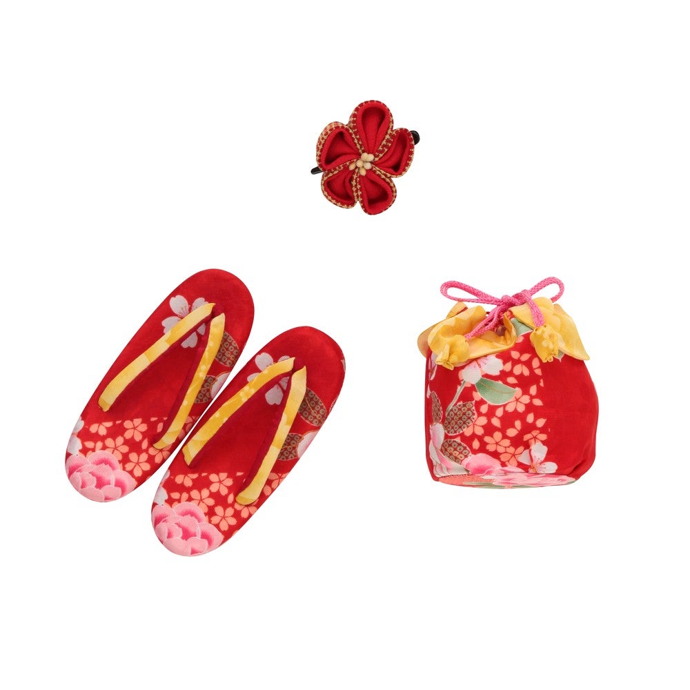 [レンタル] 七五三/節句 被布セット 3歳女の子 被布セット 大牡丹 川柳の宅配レンタル - 4