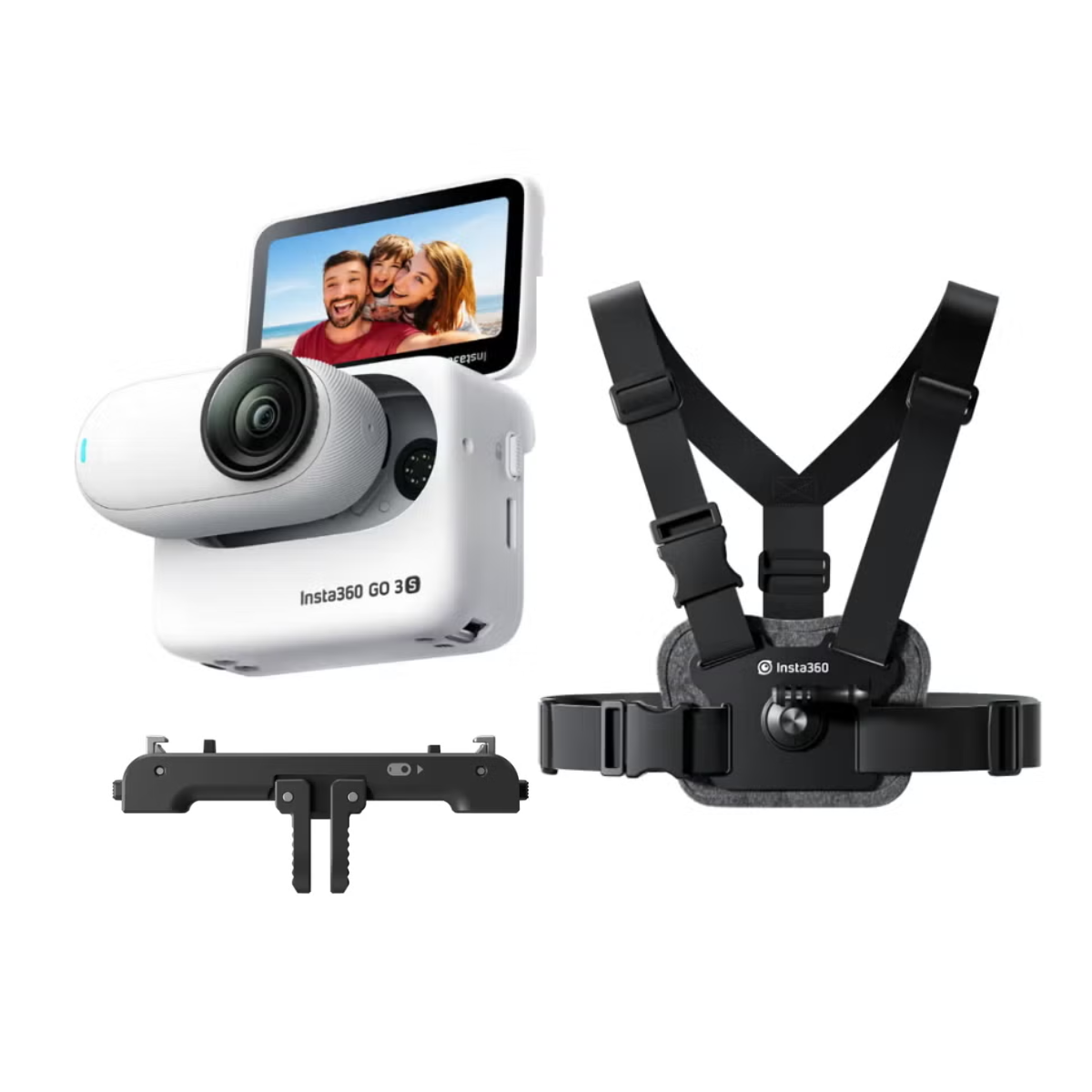 Insta360 GO 3S 128GB アクションカメラ ウィンタースポーツ向けセット ホワイト（スキー、スノーボード）