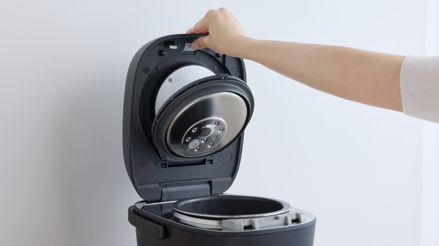 パナソニック おどり炊き SR-C306E 可変圧力IHジャー炊飯器 朝食の手前にごはんイメージ - 8