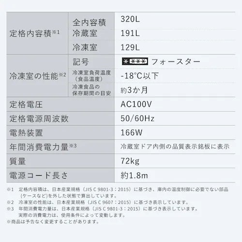 [レンタル] [320L][二人暮らし向け][観音開き]アイリスオーヤマ IRSN-32B-S 冷凍冷蔵庫 シルバー - 17