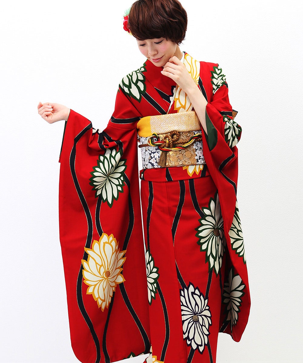 [レンタル] 【対応身長152-167cm】レンタル振袖フルセット-643の宅配レンタル - 6