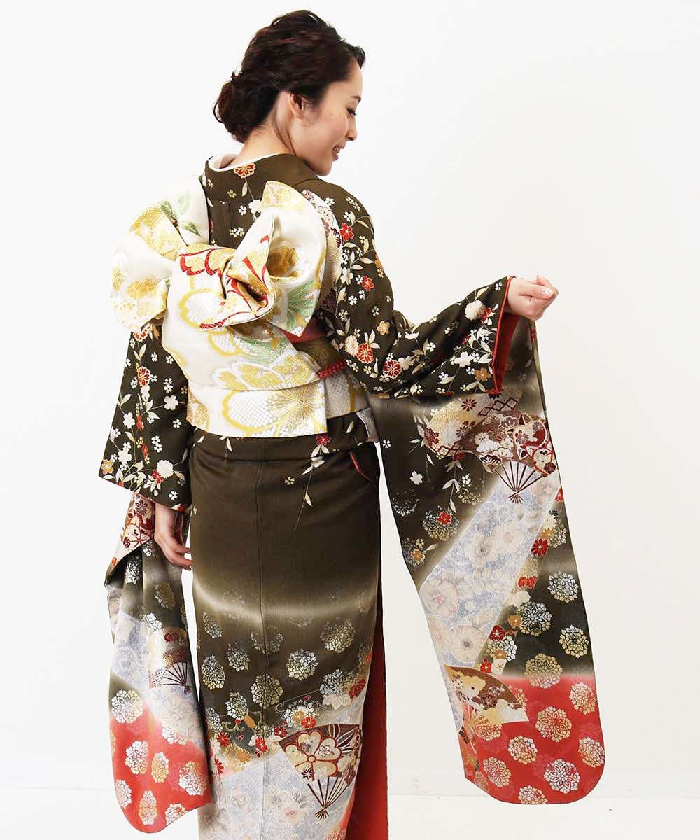 [レンタル] 【対応身長154-169cm】レンタル振袖フルセット-805の宅配レンタル - 11