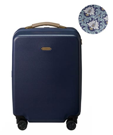 [1-3泊向けサイズ]ブルーノ MILESTO UTILITY 37L ハードキャリーケース キャビンサイズ ストッパー付 スーツケース ネイビーブルー