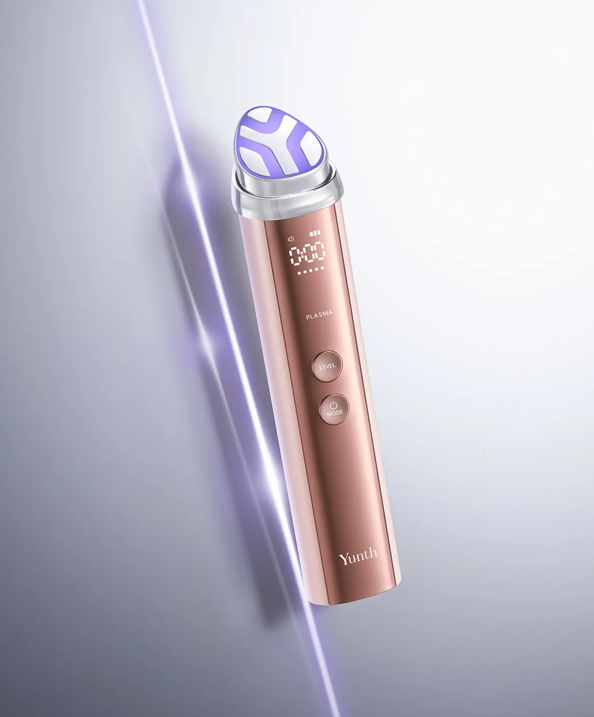 Yunth Deep Boost 美顔器 本体 斜めアングル ピンク - 4