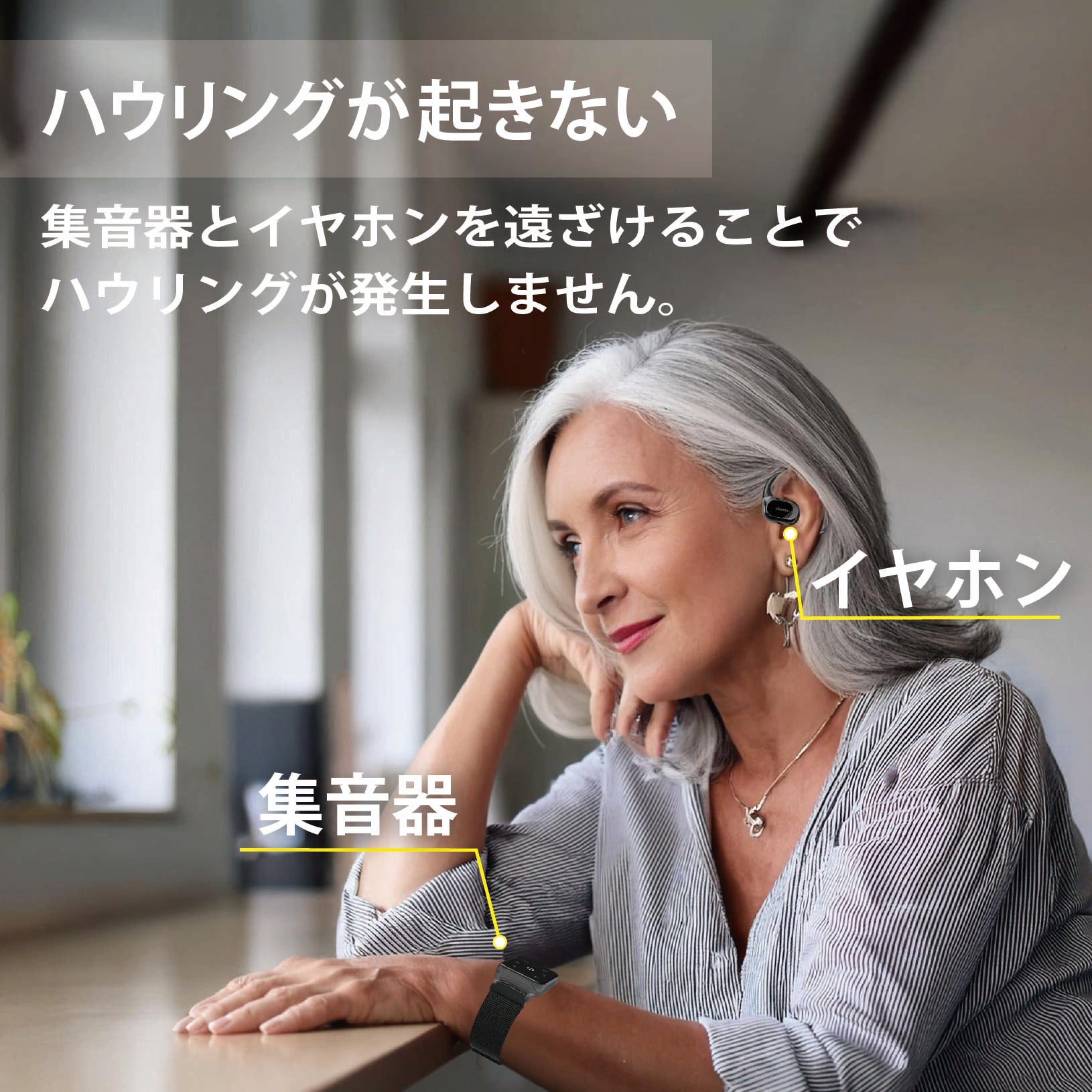 [レンタル] cheero Kikiyasu 時計型集音器 - 4