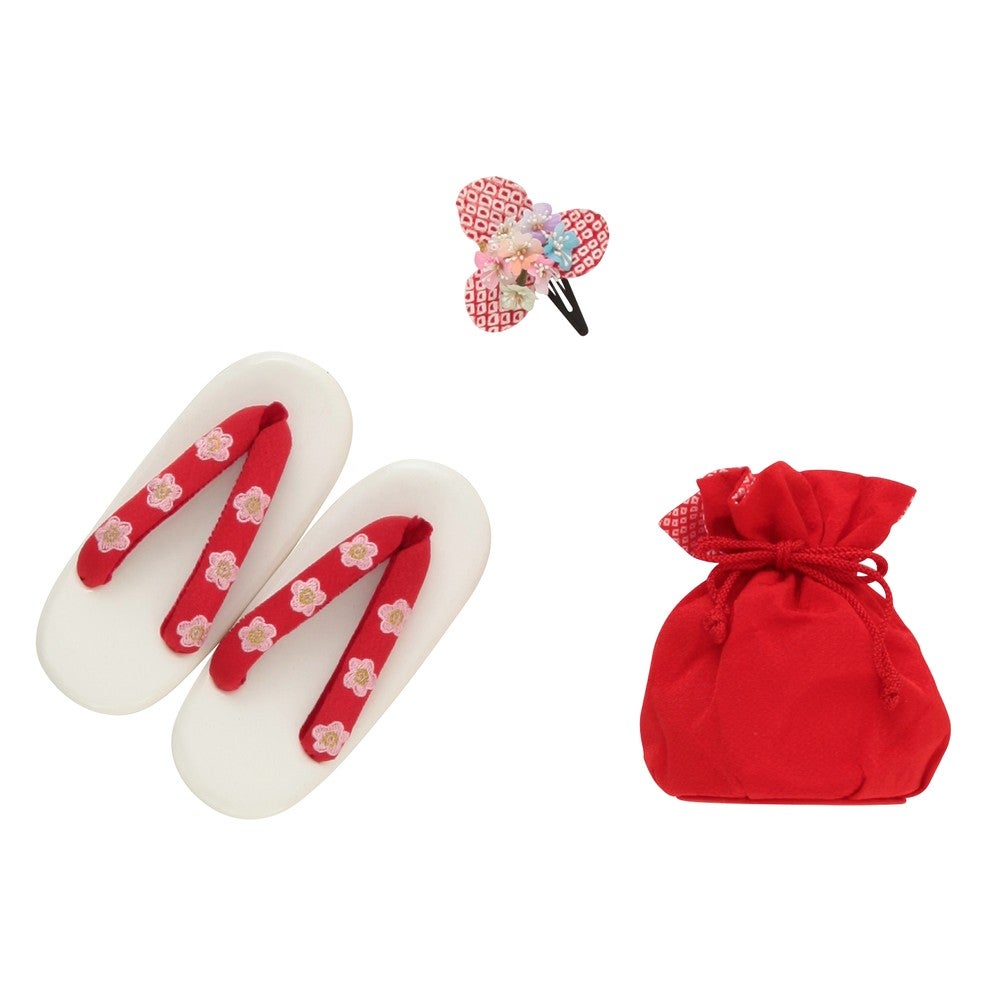 [レンタル] 七五三/節句 被布セット 3歳女の子 しとやか 花びらの宅配レンタル - 4