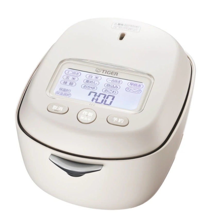 [レンタル] [3.5合炊き] タイガー魔法瓶 土鍋ご泡火炊き JRX-G060 土鍋圧力IH式 炊飯器 アイボリーホワイト