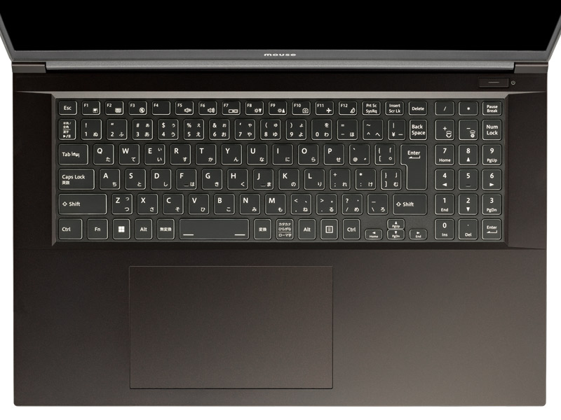 [レンタル] mouse(マウス) K7-I7G50BK-A (Core™ i7-13620H /GeForce RTX™ 2050 Laptop GPU/16GB/ M.2 SSD 500GB) K7I7G50BKACAW101DEC - 6